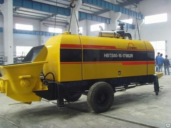 Бетононасос стационарный дизельный DEBOOM HBTS80-16-162B2R