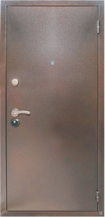 Дверь металлическая Медь/Антик фрезерованная панель #1