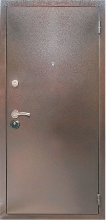 Дверь металлическая Медь/Антик фрезерованная панель