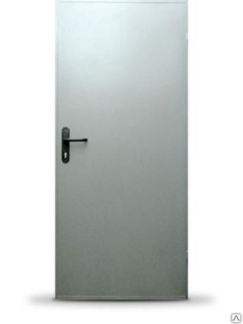 Противопожарная дверь металлическая одностворчатая, распашная, максимальный размер 980х2080 мм