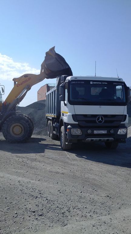 Услуга транспортная самосвала (20т), цена в Перми от компании НЕРУД ...
