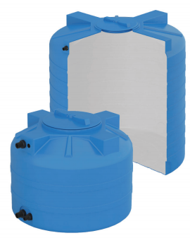 Бак пластиковый для воды ATV 1000 Aquatech 1000 литров (синий) с поплавком