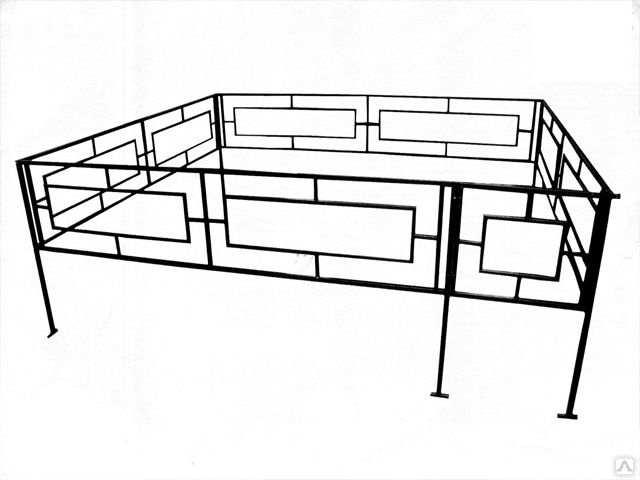 Оградки на кладбище своими руками из металлопрофиля чертежи и фото