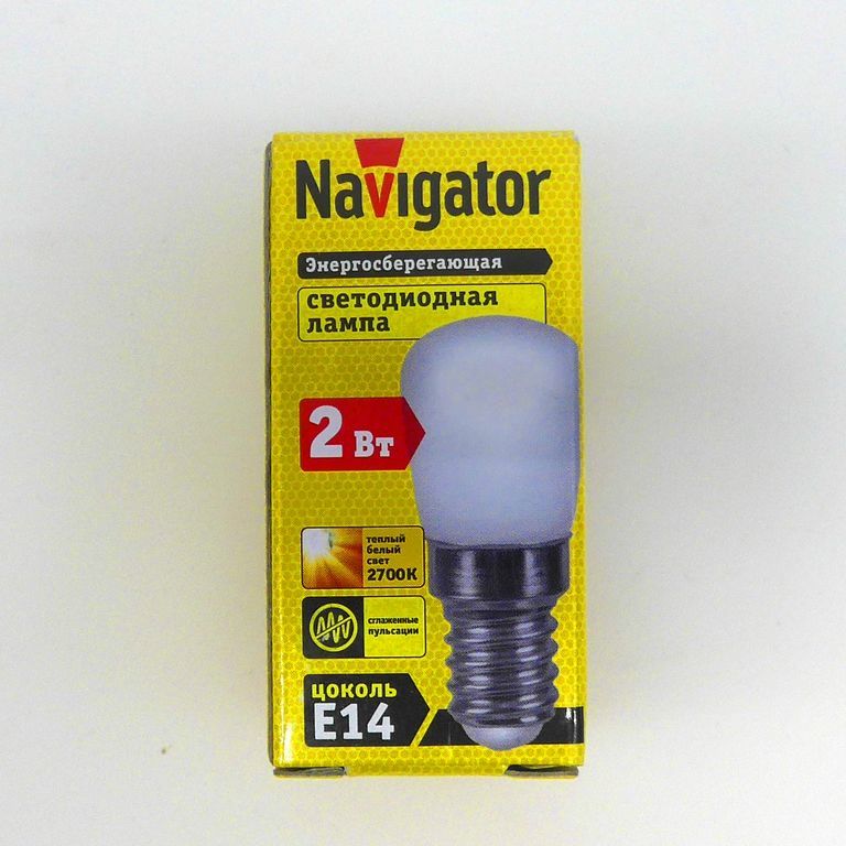 Лампа светодиодная LED 2вт Е14 теплый (71354 NLL-T26) Navigator