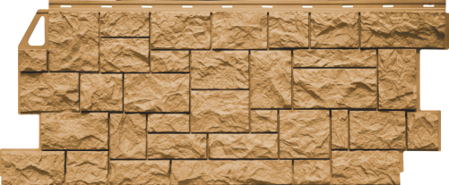 Фасадная панель Fineber Камень природный 0.4м2 1085 х 447 цвет Песочный