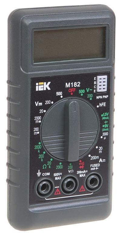 Мультиметр цифровой Compact M182 IEK арт. TMD-1S-182