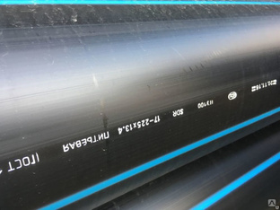 Труба водопроводная напорная из полиэтилена ПЭ 100 SDR13,6 PN 12,5 75х5,6мм 