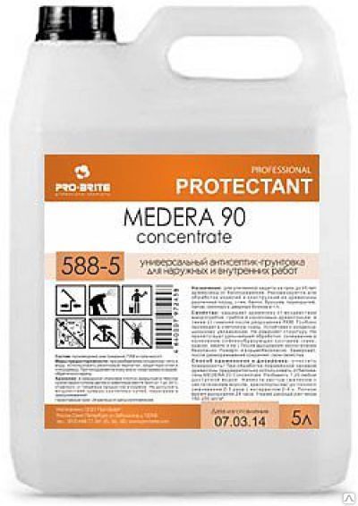 Антисептик MEDERA 90 - Concentrate для защиты и обработки древесины 1л