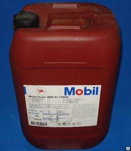 Моторное масло Mobil SUPER 2000 X1 10W/40, 20 л, полусинтетическое.