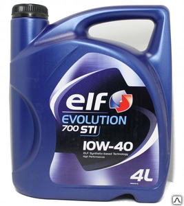 Масло ELF моторное 10W40 EVOLUTION 700 STI 4л (полусинтетика).