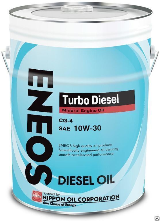 Масло моторное Eneos Turbo Diesel CG-4 1 Mineral JP, 10W-30, минеральное, 2