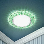 Светильник декор cо светодиодной подсветкой Gx53, зеленый DK LD24 GR/WH ЭРА