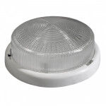 Светильник НБО 05-100-001 с ободком Рондо пластик/стекло IP44 E27 max 100 Вт круг белый ЭРА