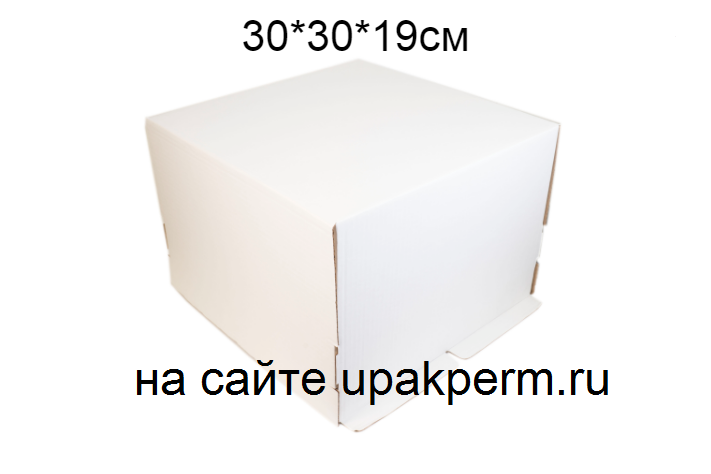Коробка для торта 30*30*19 см, без окна (самолет)