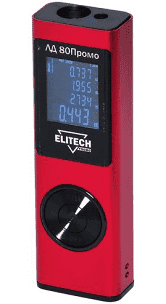 Дальномер лазерный Elitech ЛД 80 Промо, 0.03-80м, Li-lon, USB, метал.корпус
