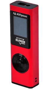 Дальномер лазерный Elitech ЛД 40 Промо, 0.03-40 м, аккумулятор Li-lon, USB, металлический корпус, блистер