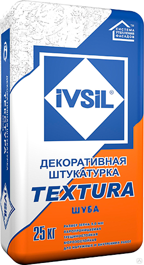 Штукатурка декоративная Шуба серии IVSIL TEXTURA 2,5 мм