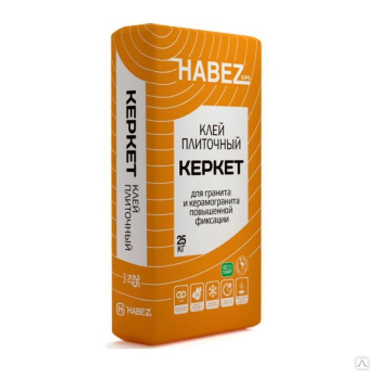 Клей для гранита и керамогранита HABEZ-КЕРКЕТ адгезия 1,5 Мпа 25 кг