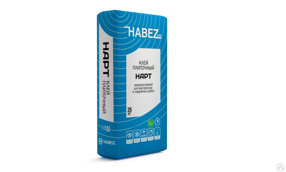 Клей плиточный морозостойкий HABEZ-НАРТ адгезия 1,1 Мпа