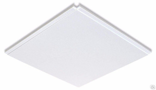 Панель алюминевая потолочная 600x600 мм гладкая белая А-903 