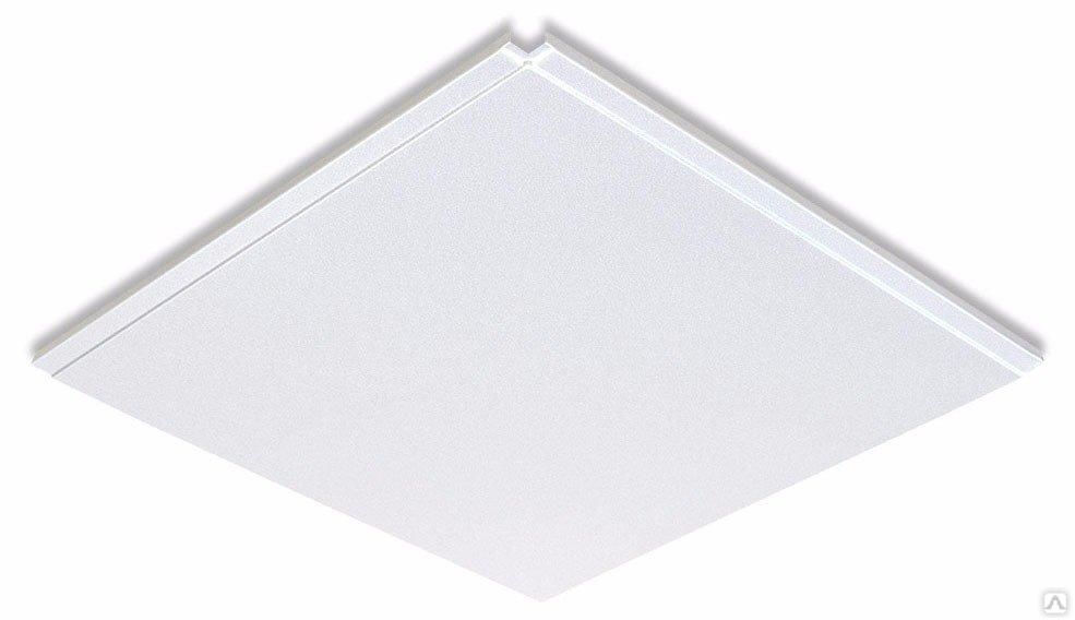 Панель алюминевая потолочная 600x600 мм гладкая белая А-903