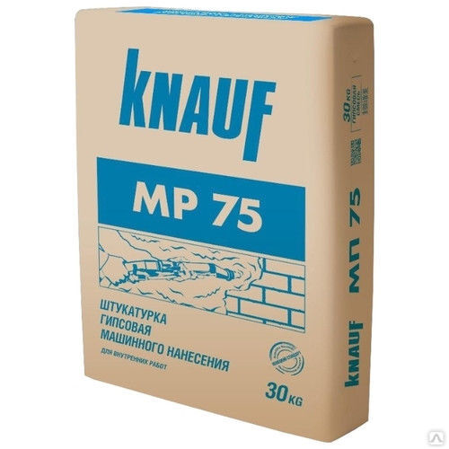 Штукатурка Knauf МП-75 30 кг для внутренних работ (40 мешков в паллете)