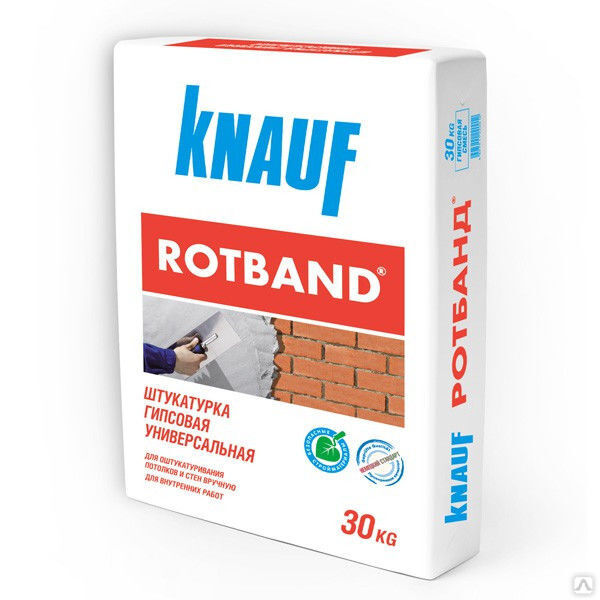 Штукатурка Knauf Ротбанд 30 кг (40 меш в паллете) для внутренних работ