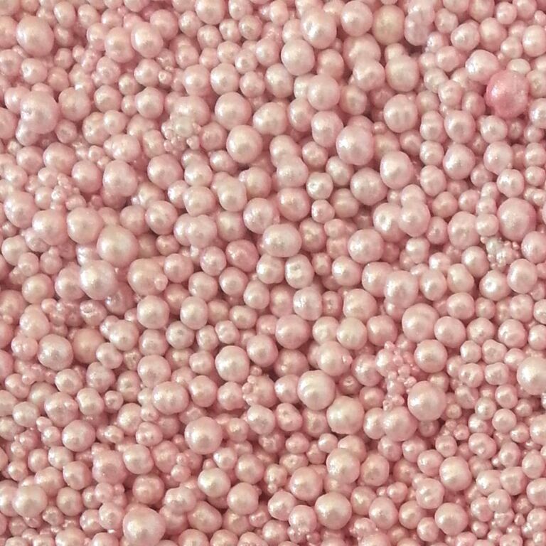 Украшение сахаристое МОНПАРЕЛЬ жемчуг (розовый) пакет 0.5 кг Dulcisud