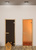Дверь для сауны АКМА Aspen M 7х19 (матовая бронза, 8 мм, коробка осина, арт #2