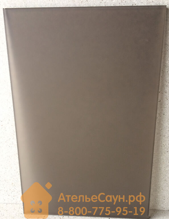 Дверь для сауны АКМА Aspen M 7х19 (матовая бронза, 8 мм, коробка осина, арт 6