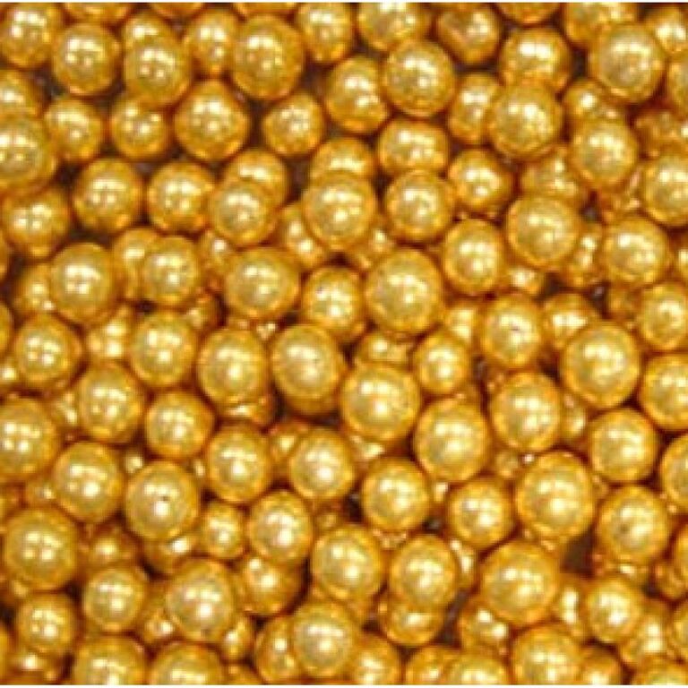 Украшения сахаристые ШАРИКИ (золото, d 5 мм) пакет 1 кг CLEMCO