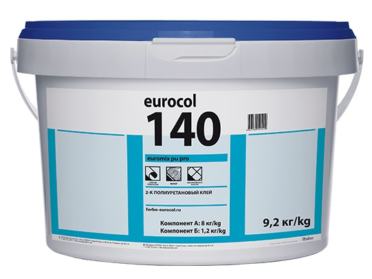 Полиуретановый клей Eurocol 140 EuroMix PU Pro 2-K 9,2 кг