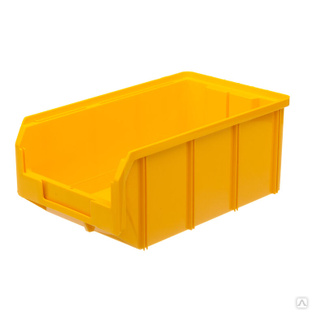 Пластиковый ящик Стелла-техник V-3-желтый #1