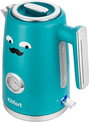 Чайник электрический Kitfort КТ-6144-2 темно-бирюзовый