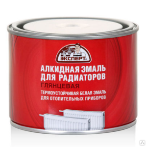 Эмаль для радиаторов алкидная ЭКСПЕРТ 0,9 кг 