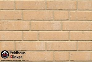 Фасадная клинкерная плитка ручной формовки Feldhaus Klinker R762 vascu sabiosa blanca