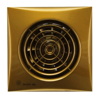 Soler & Palau SILENT-100 CZ Gold в золотом цвете тихий вытяжной вентилятор