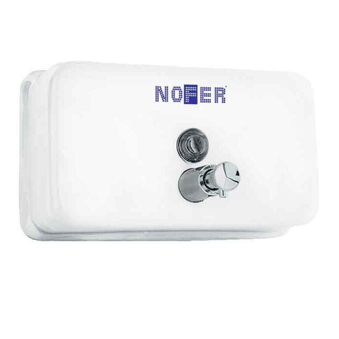 Nofer INOX горизонтальный 1200 мл белый (03002.W) дозатор жидкого мыла