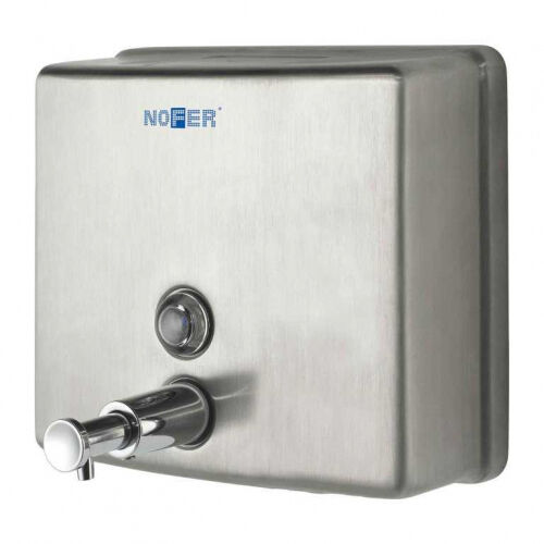Nofer INOX матовый квадратный 1200 мл (03004.S) дозатор жидкого мыла
