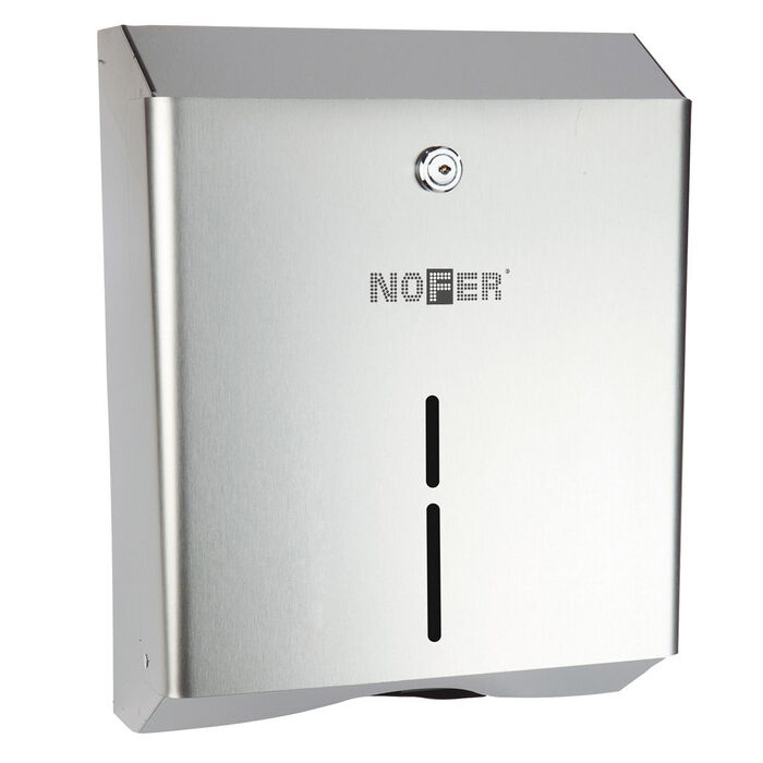 Nofer 320х250х115 глянцевый (04010.B) диспенсер для бумажных полотенец