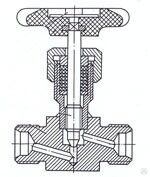 Клапан запорный игольчатый СК 22005-025 