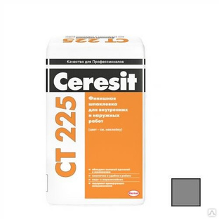 Шпаклёвка Ceresit CT 225 фасадная финишная серая 25 кг 