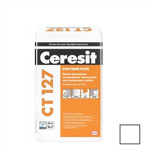 Шпаклёвка Ceresit CT 127 белая 25 кг