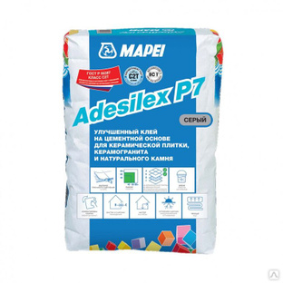 Клей Mapei Adesilex P7 для плитки и камня серый 25 кг 