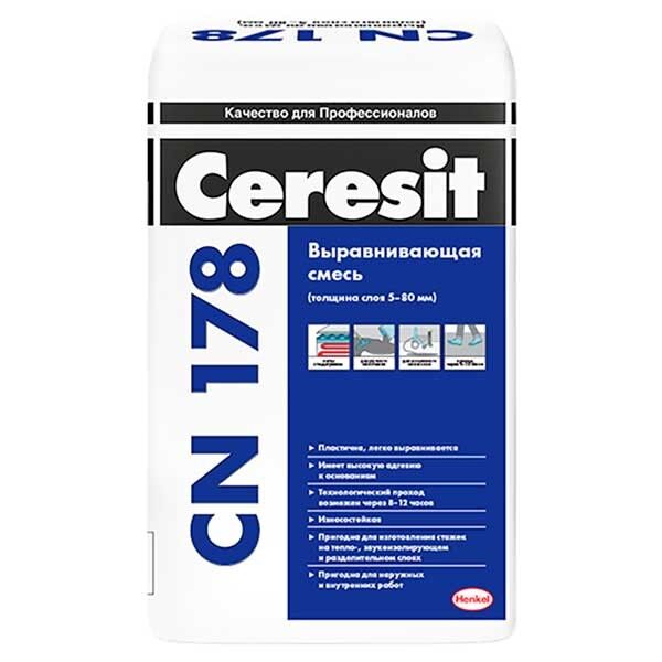 Смесь Ceresit CN 178 выравнивающая 25 кг