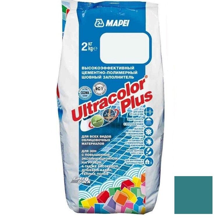 Затирка Mapei Ultracolor Plus №171 бирюзовая 2 кг