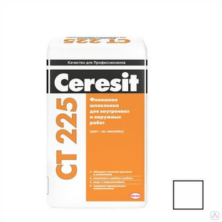 Шпаклёвка Ceresit CT 225 фасадная финишная белая 25 кг 
