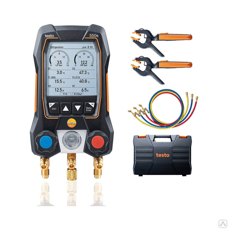 Testo 550s. Цифровой манометрический коллектор testo 550s комплект 1 в кейсе. Коллектор манометрический testo 549. Коллектор testo 570. Смарт зонды testo Germany.