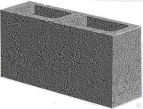 Блок перегородочный пескоцементный двухпустотный 390х90х188 мм 