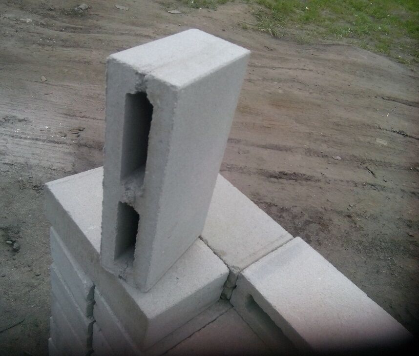 Блок перегородочный пескоцементный двухпустотный 390х120х188 мм